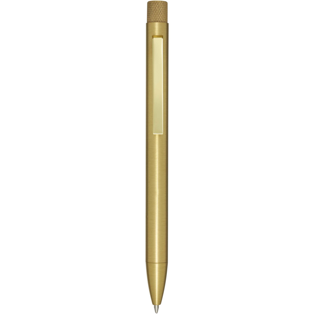 Logotrade advertising product picture of: Beatriz recycled brass ballpoint pen